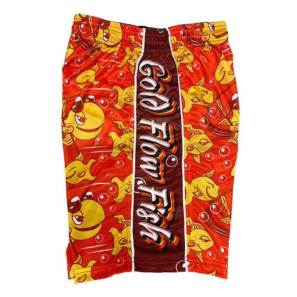 Gold Fish Pattern Men's Swim Shorts