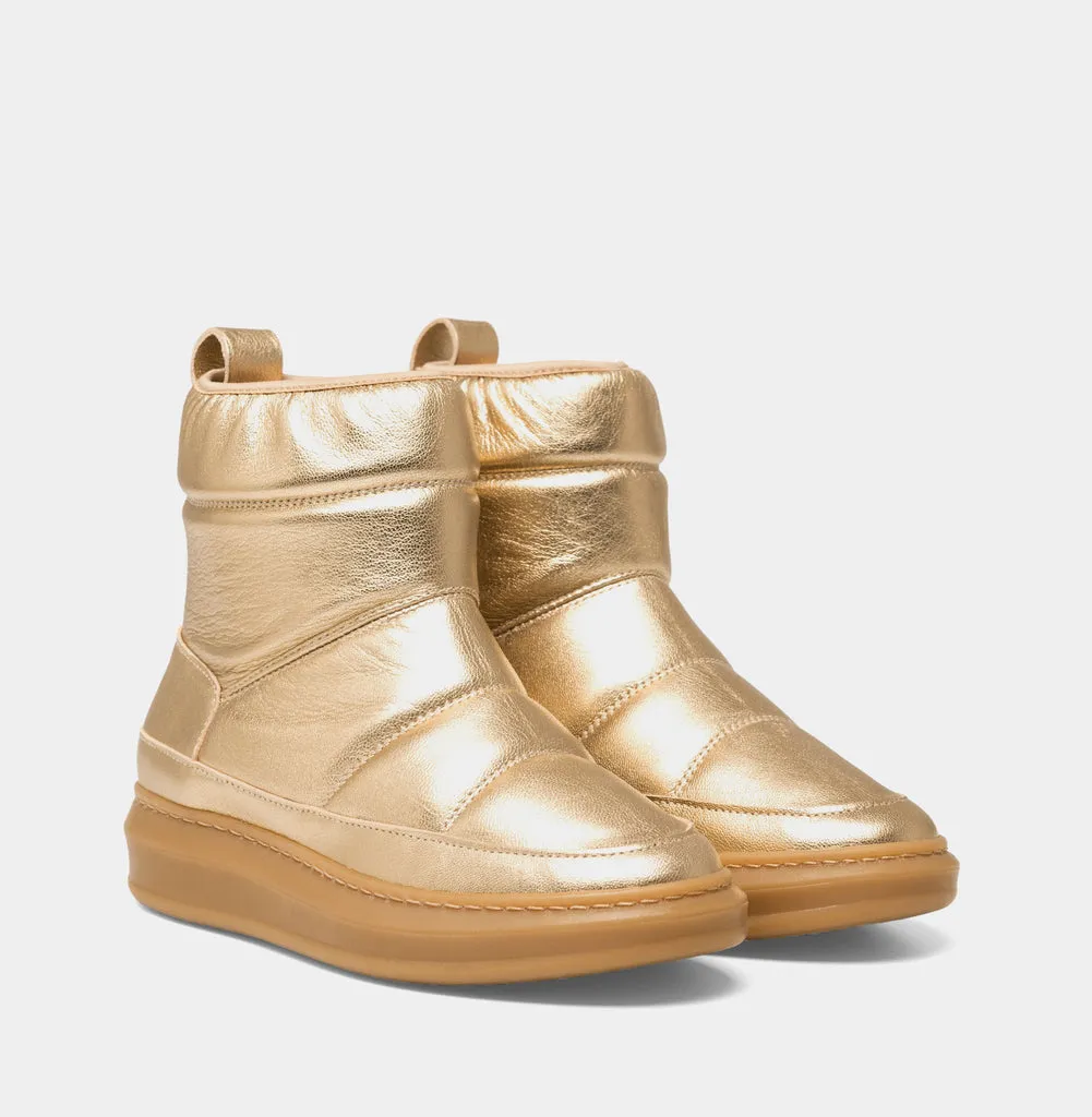 Gold Metallic Moon Boots