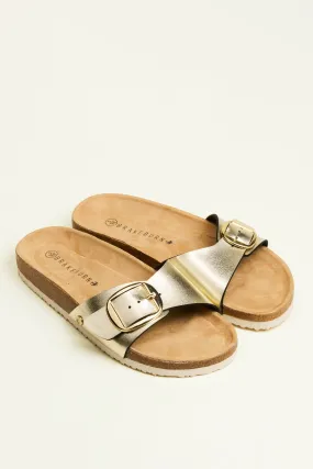 Golden Strap Sandal