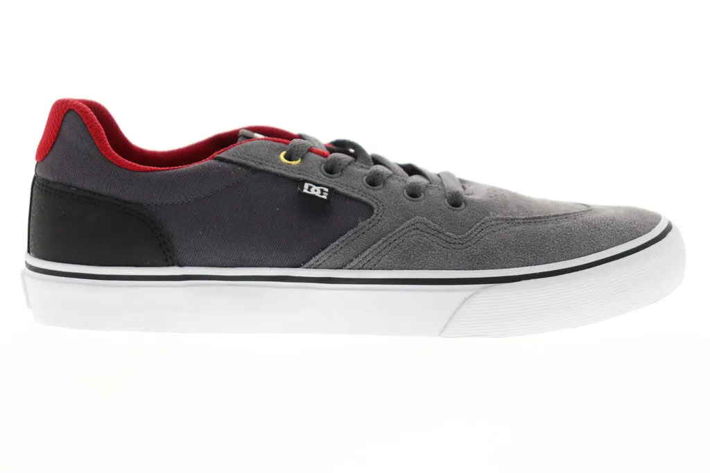 Gray Suede Men's Lace Up Skate Sneakers by DC Shoes