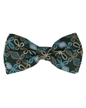 Green Designer Pre-Tied Bowtie by Emilio Pucci Bow Tie Design