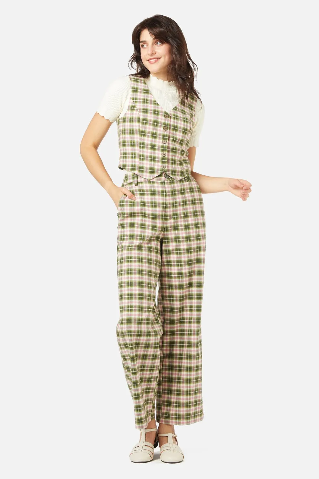 Hazel Checkered Pants