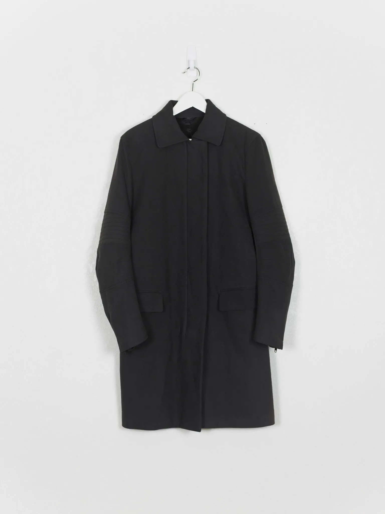 Helmut Lang AW99 Moleskin Astro Biker Mac Coat - Men's Outerwear