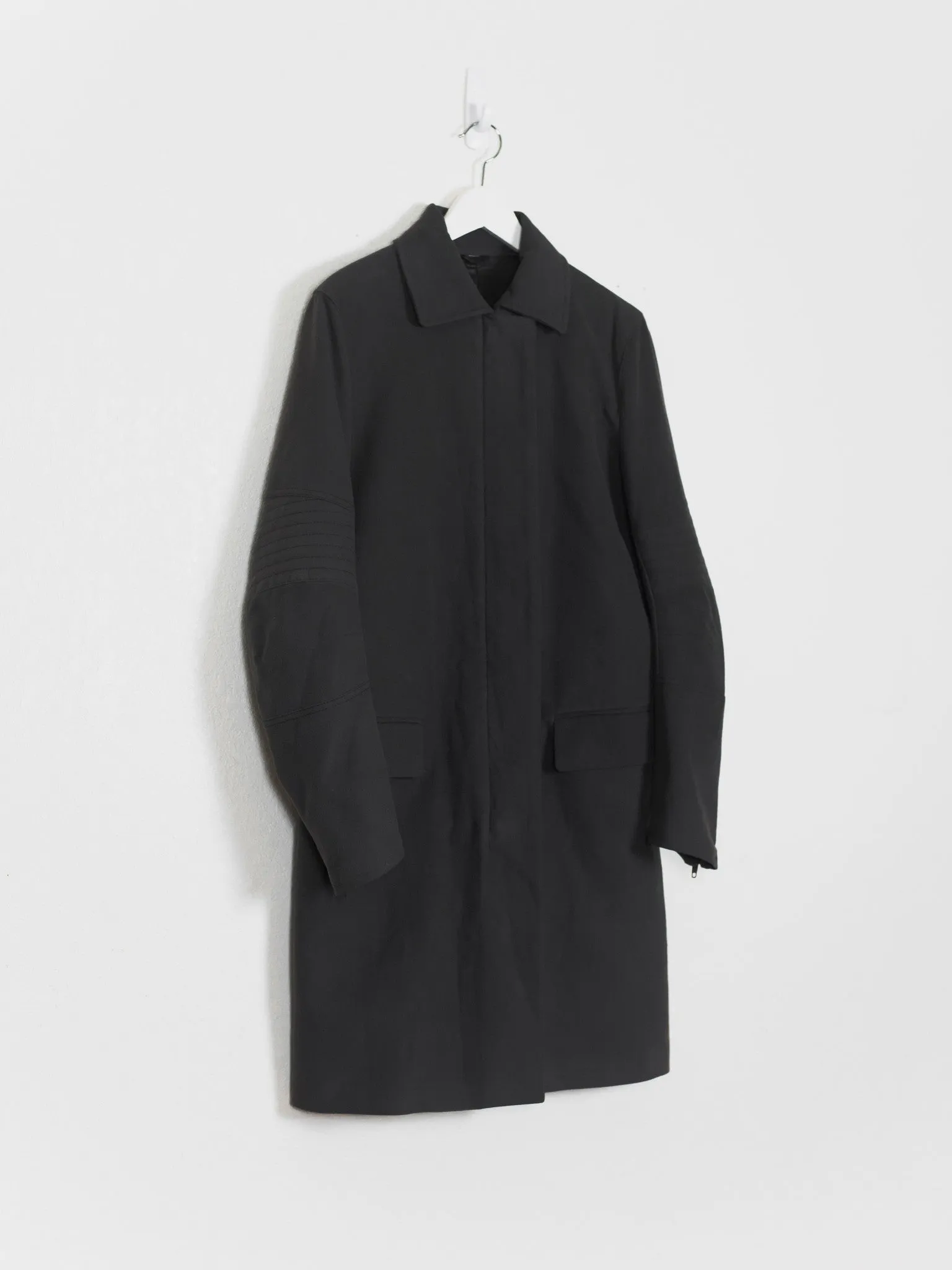 Helmut Lang AW99 Moleskin Astro Biker Mac Coat - Men's Outerwear