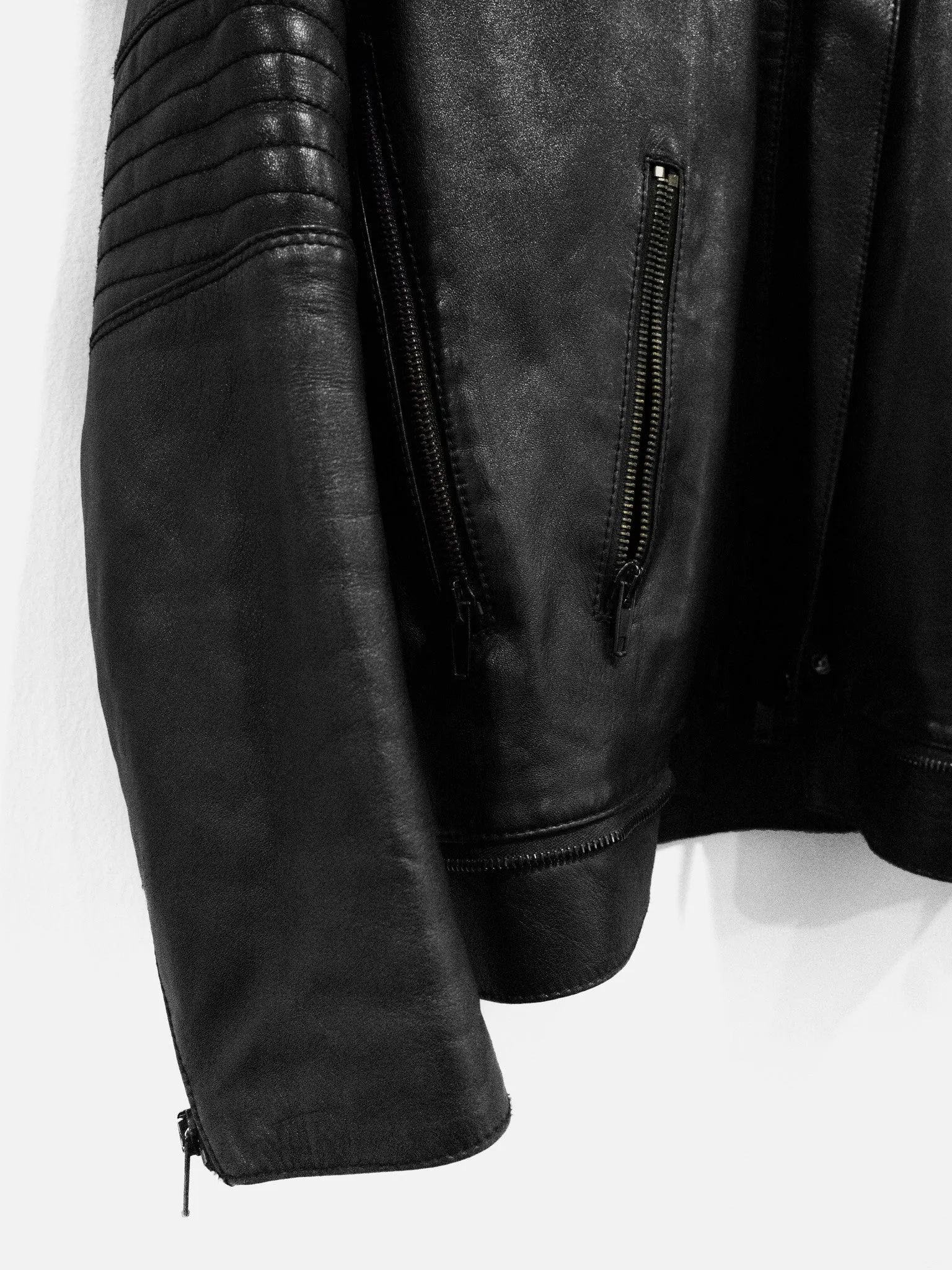 Helmut Lang Lamb Leather Biker Jacket - AW99 Astro Style