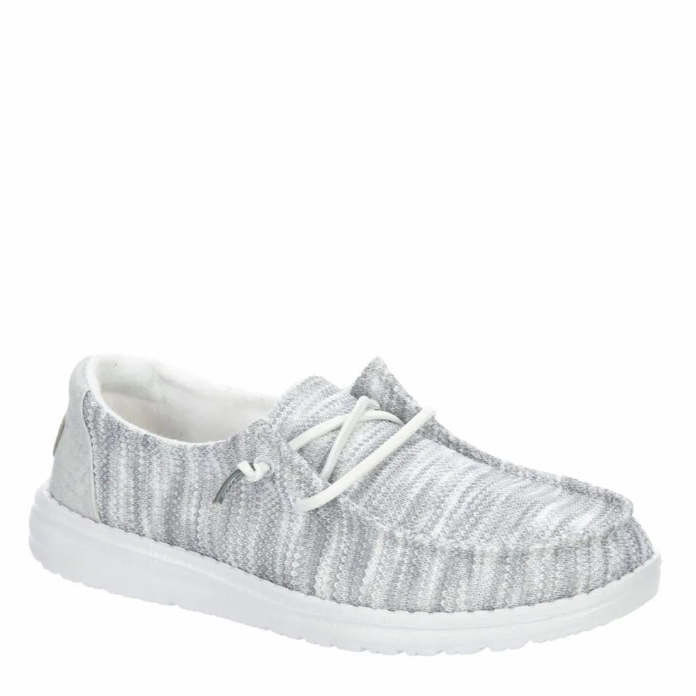 HEYDUDE WOMENS WENDY KNIT SLIP ON SNEAKER