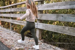 High Waisted Olive Green Leggings