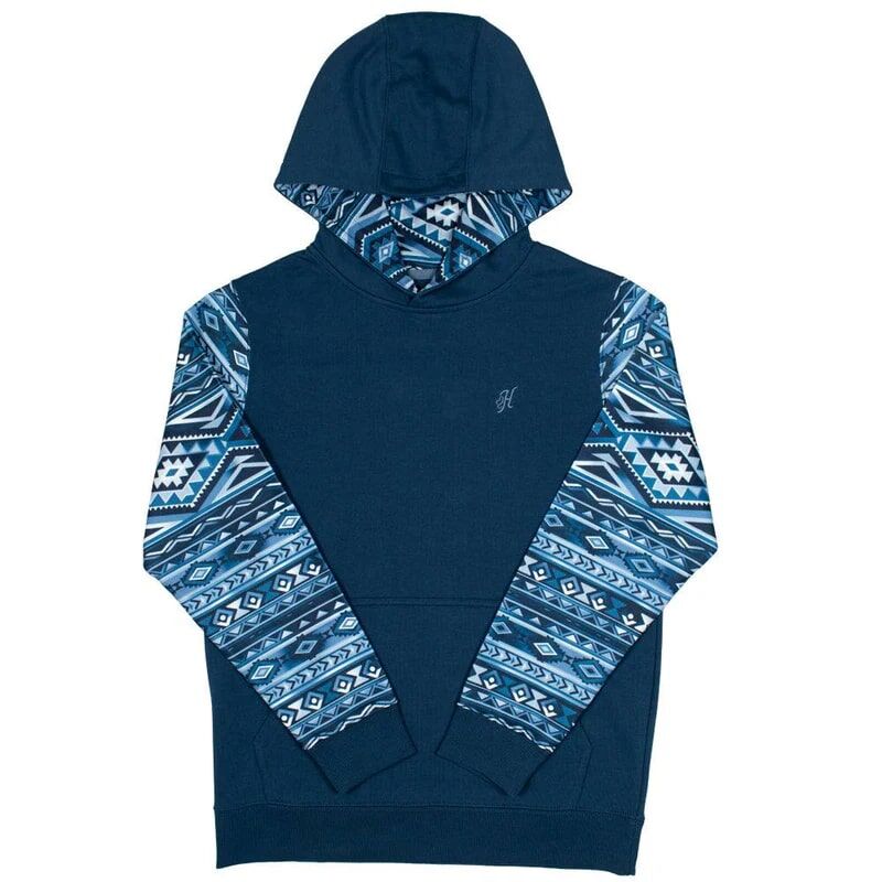 Hooey Youth Summit Aztec Hoodie Navy