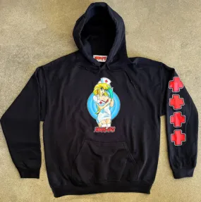 Hook Ups Skateboards Hoody Nurse Daisy Black - Shop now at Hook Ups Skateboards.