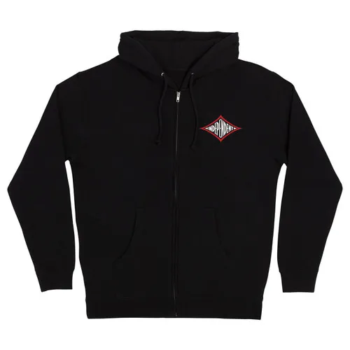 Independent Trucks Black Zip Hoodie resultList: Independent Trucks RTB Pilot Zip Black Hoodie