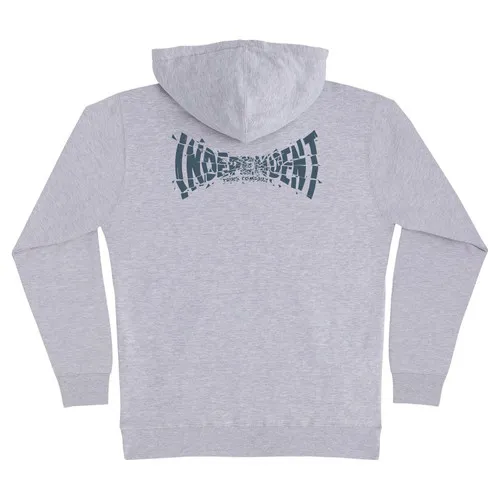 Independent Trucks Hoodie Grey Shatter Span Skateboarding Pullover