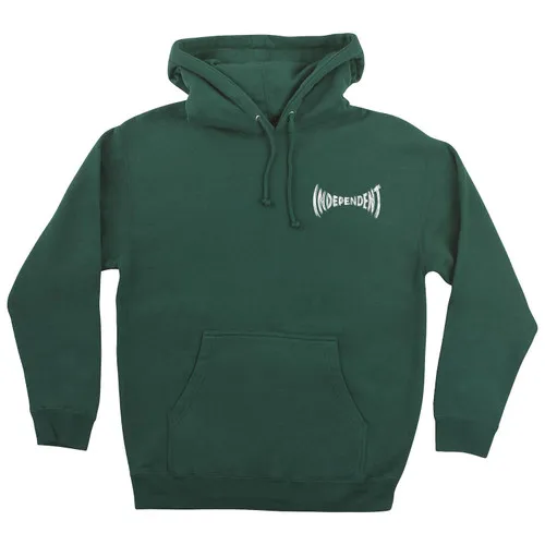 Independent Trucks Hoody Green Pullover with Carved Span Design