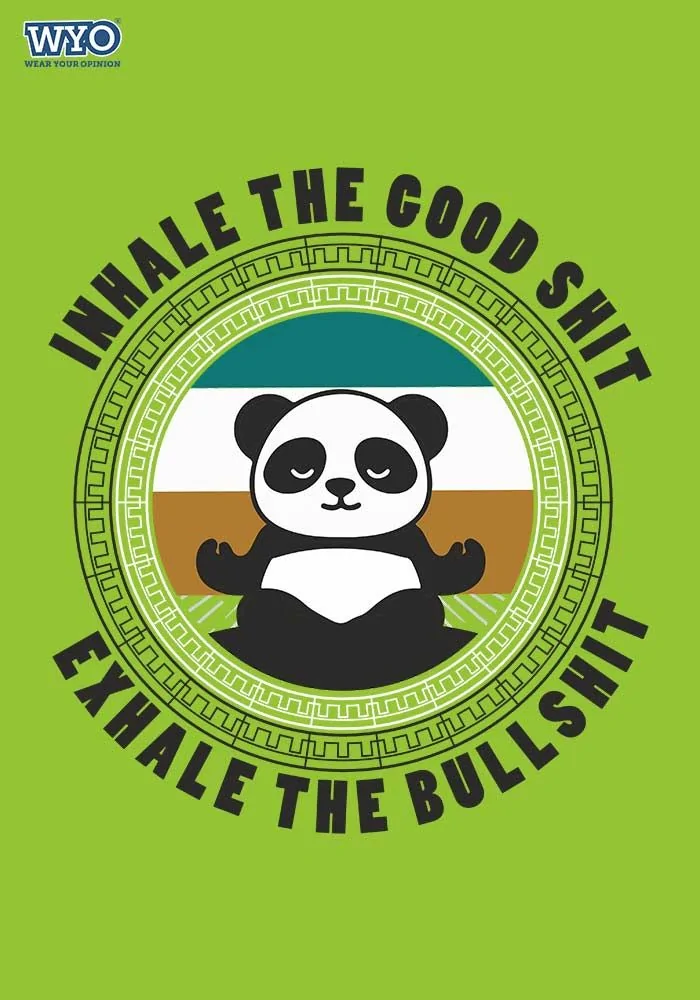 Inhale Good Panda Women's T-Shirt