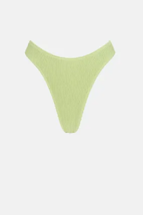 Isla Rib Skimpy Pant Fern - Women's Green Bikini Bottom.