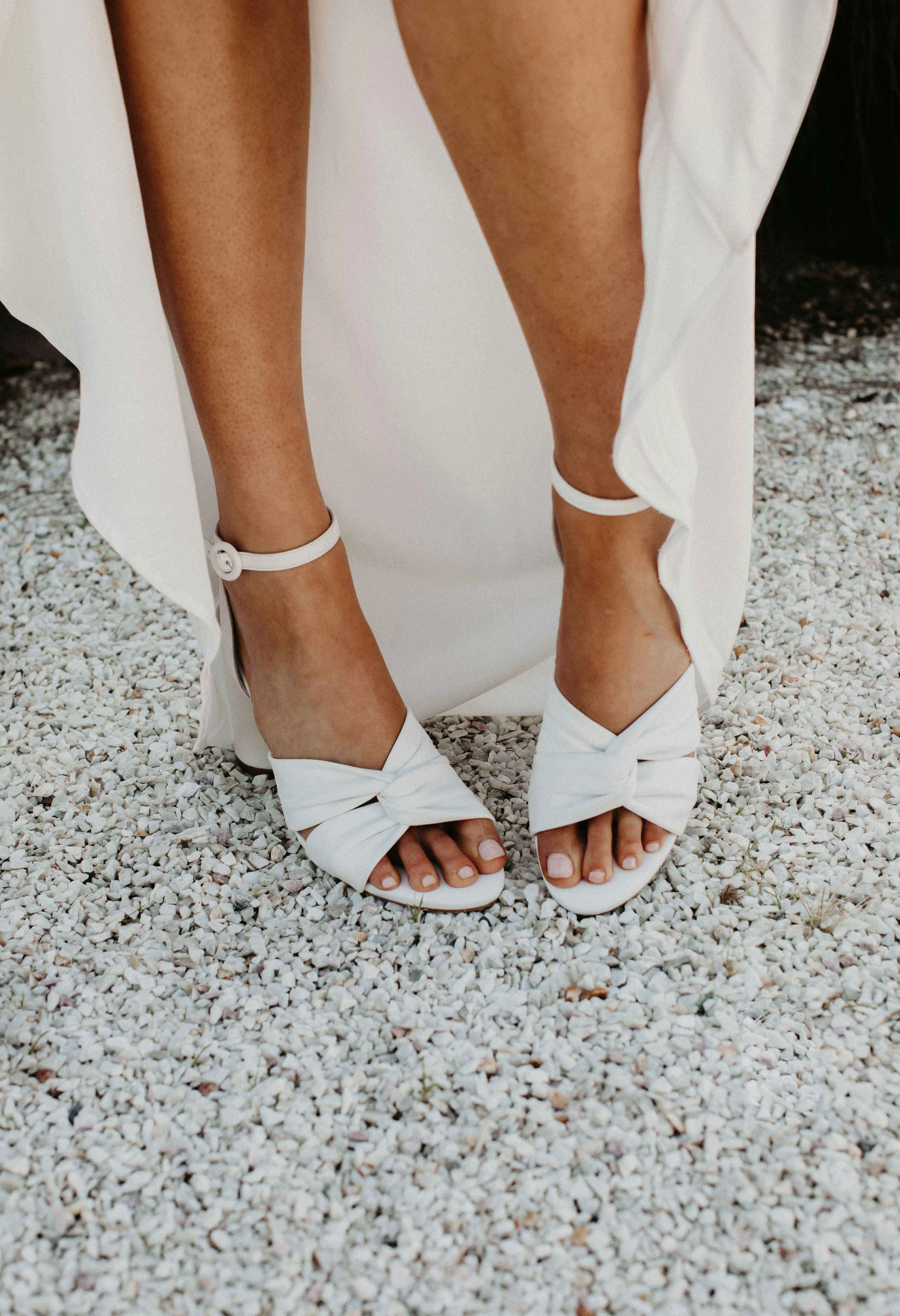 IVORY Leather Wedding Sandals - Destiny Collection - On Sale Now!