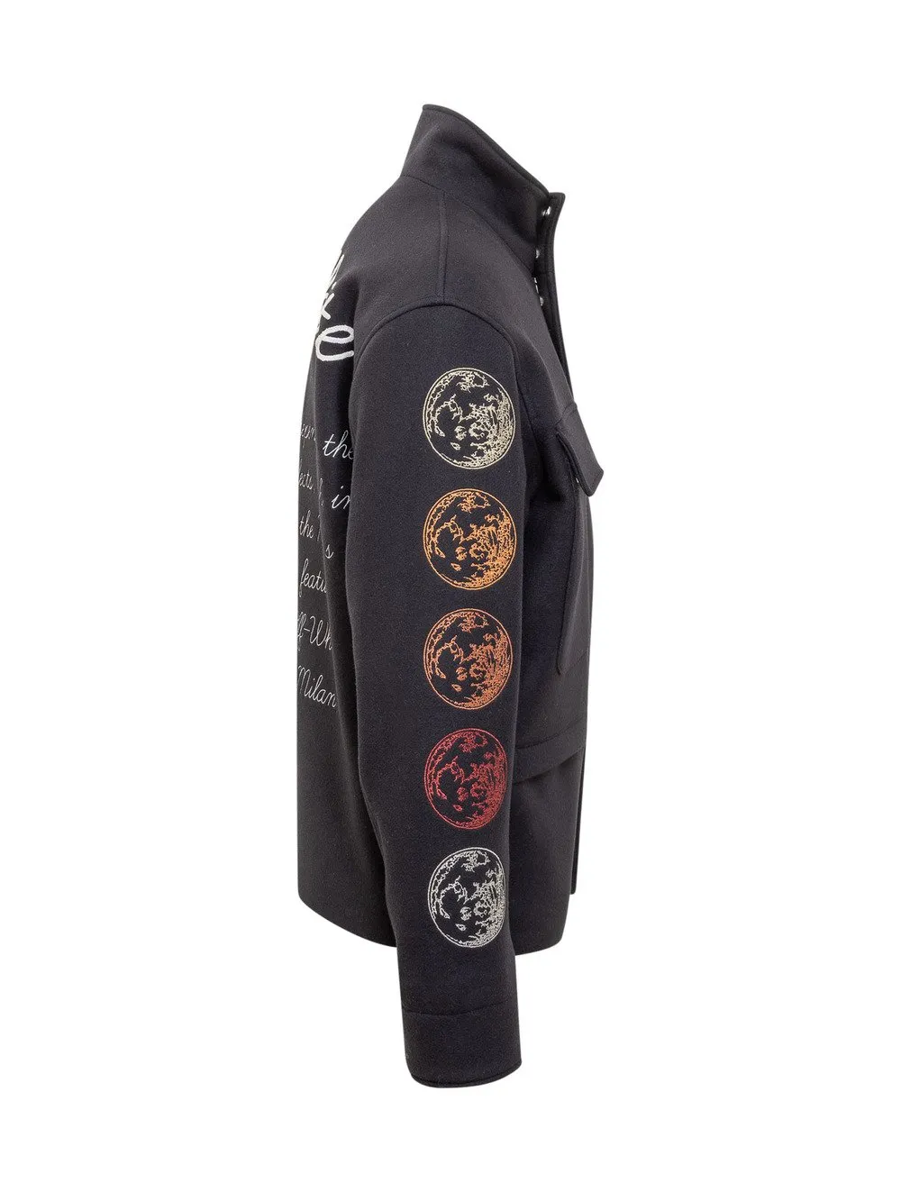 Jacket with Moon Phases Pattern