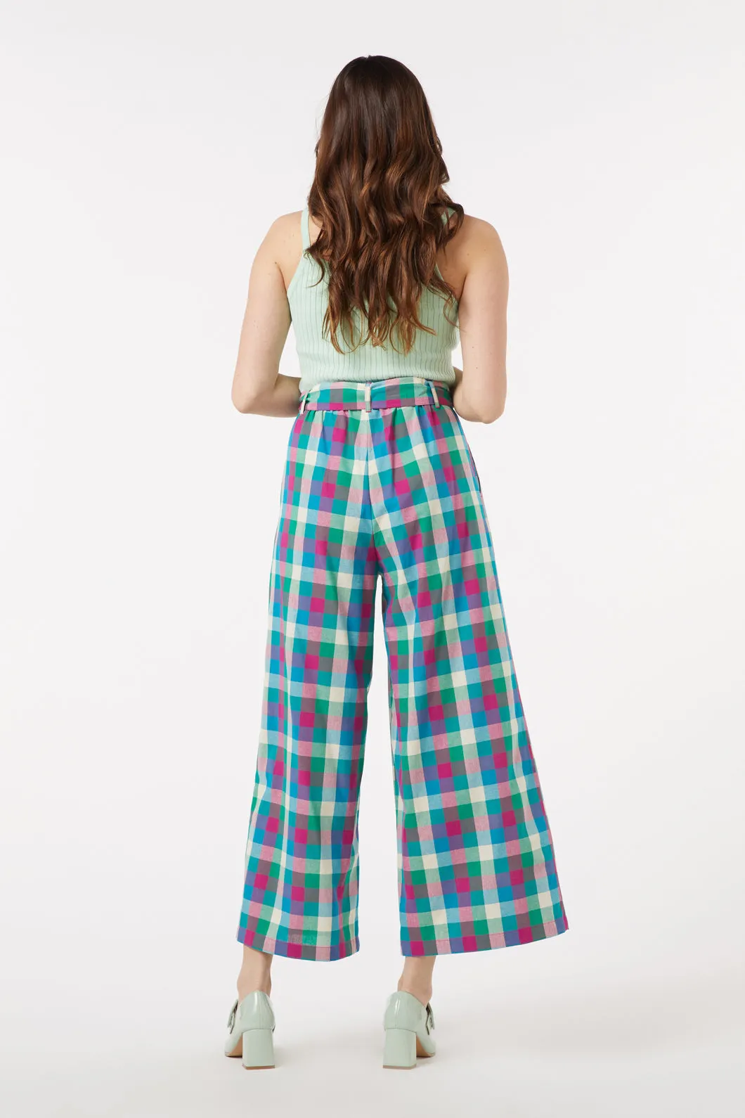 Karla Checkered Trousers