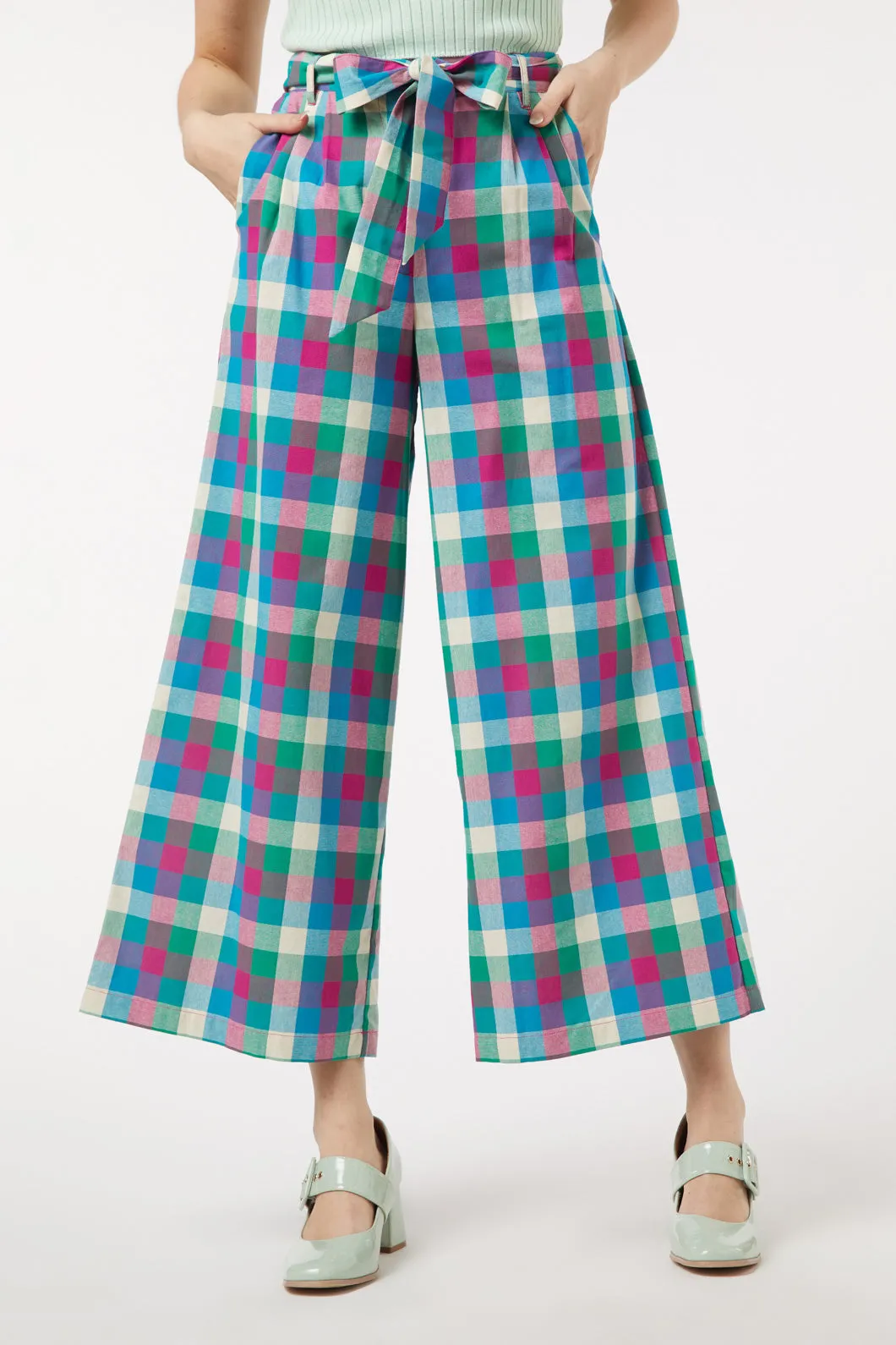 Karla Checkered Trousers