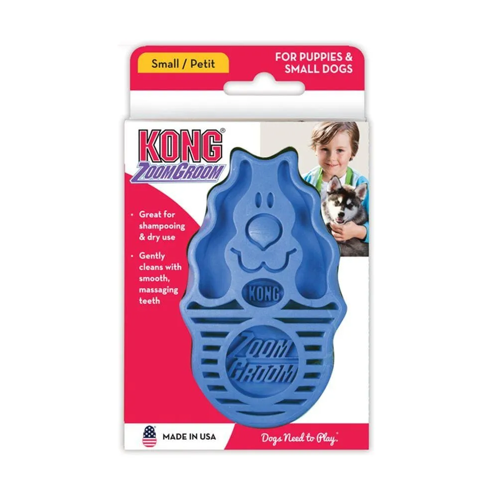 KONG ZoomGroom Dog Brush - Puppies & Dogs