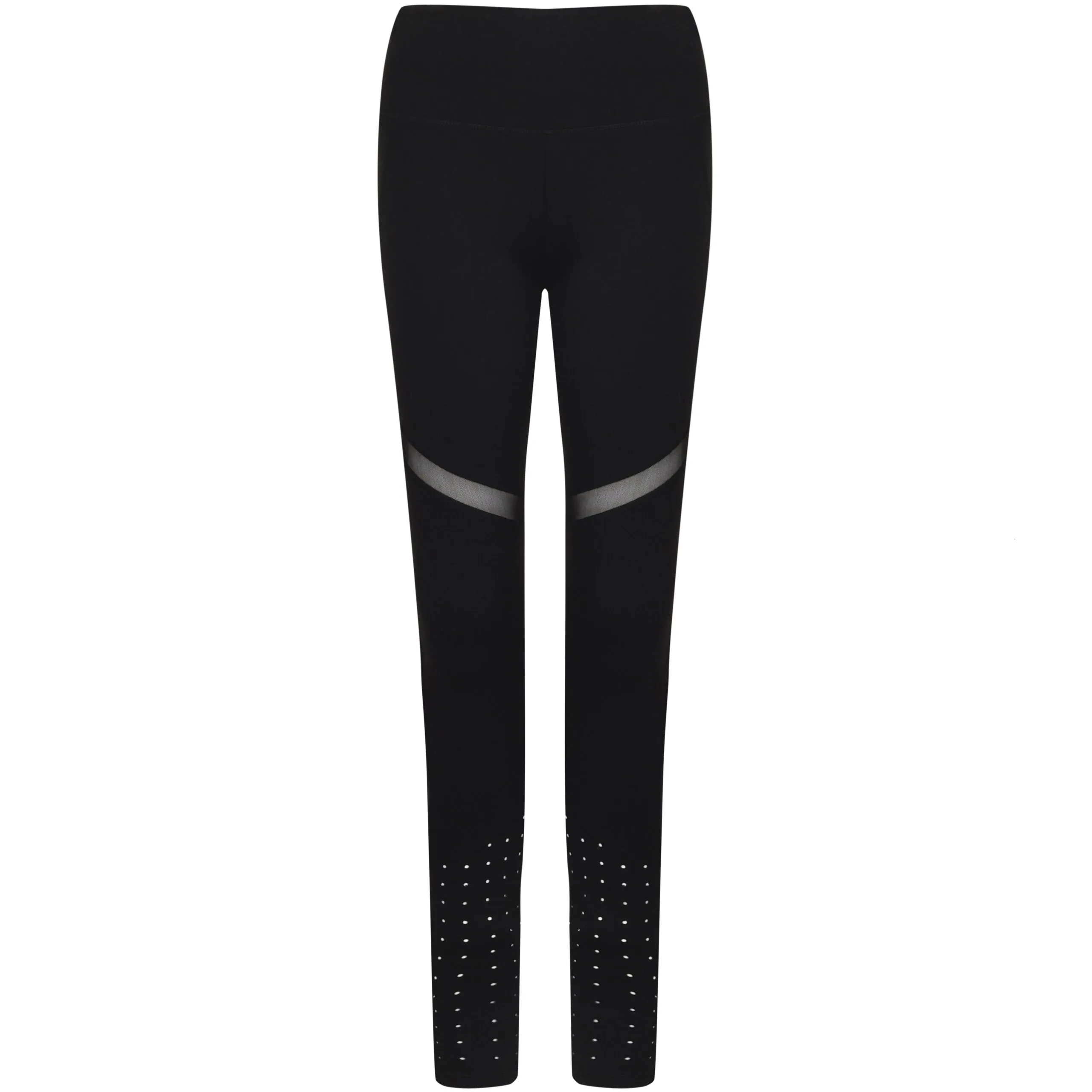 Ladies KMD672 Black Panel Leggings