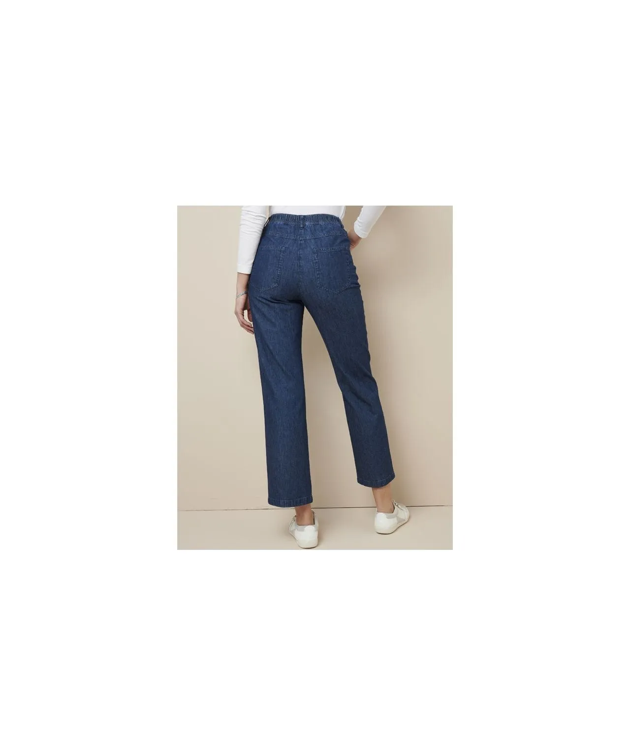 Ladies Pull-On Jeans Trousers