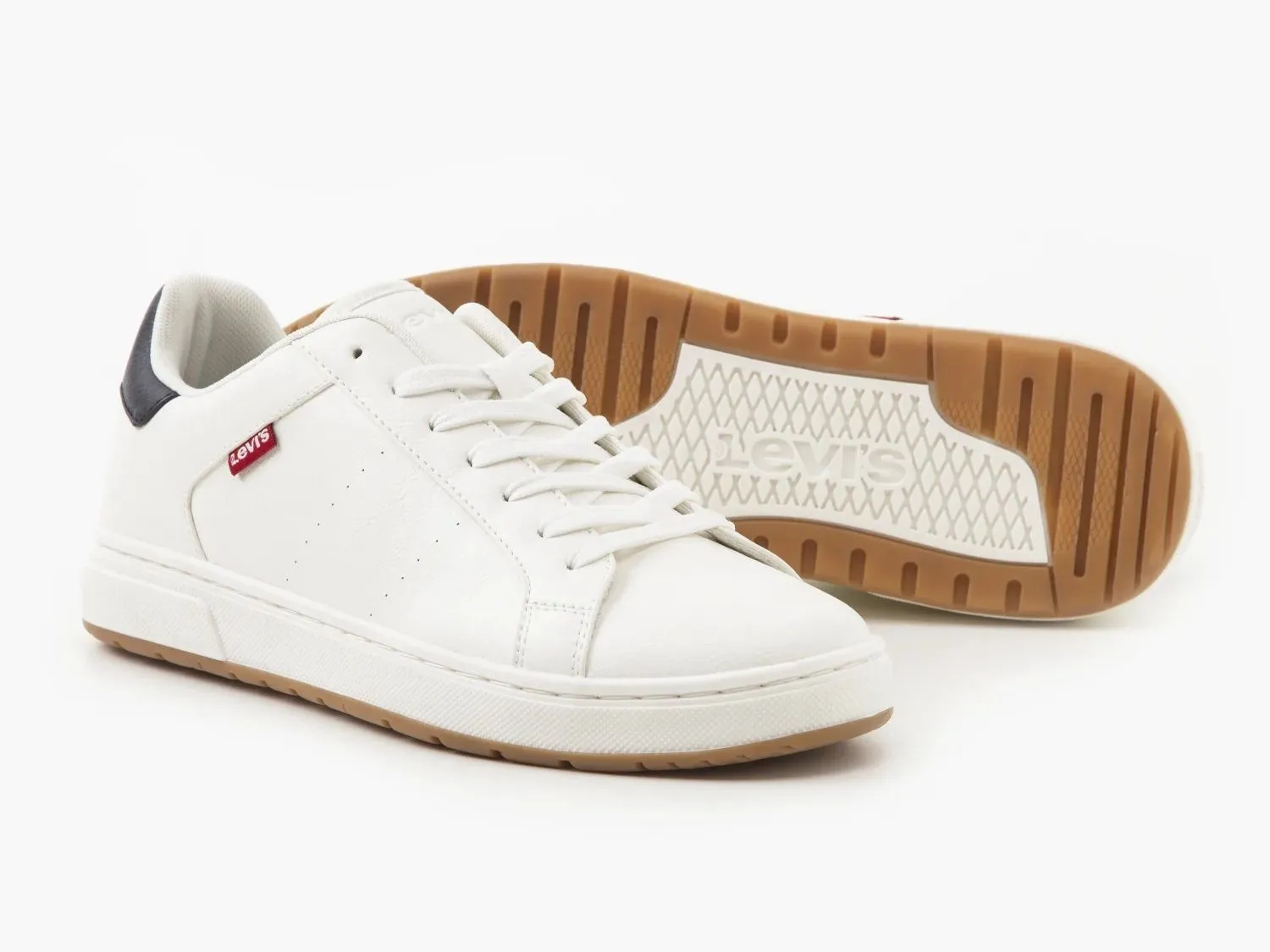 Levi's Piper Lace Sneaker Trainers Full Regular White