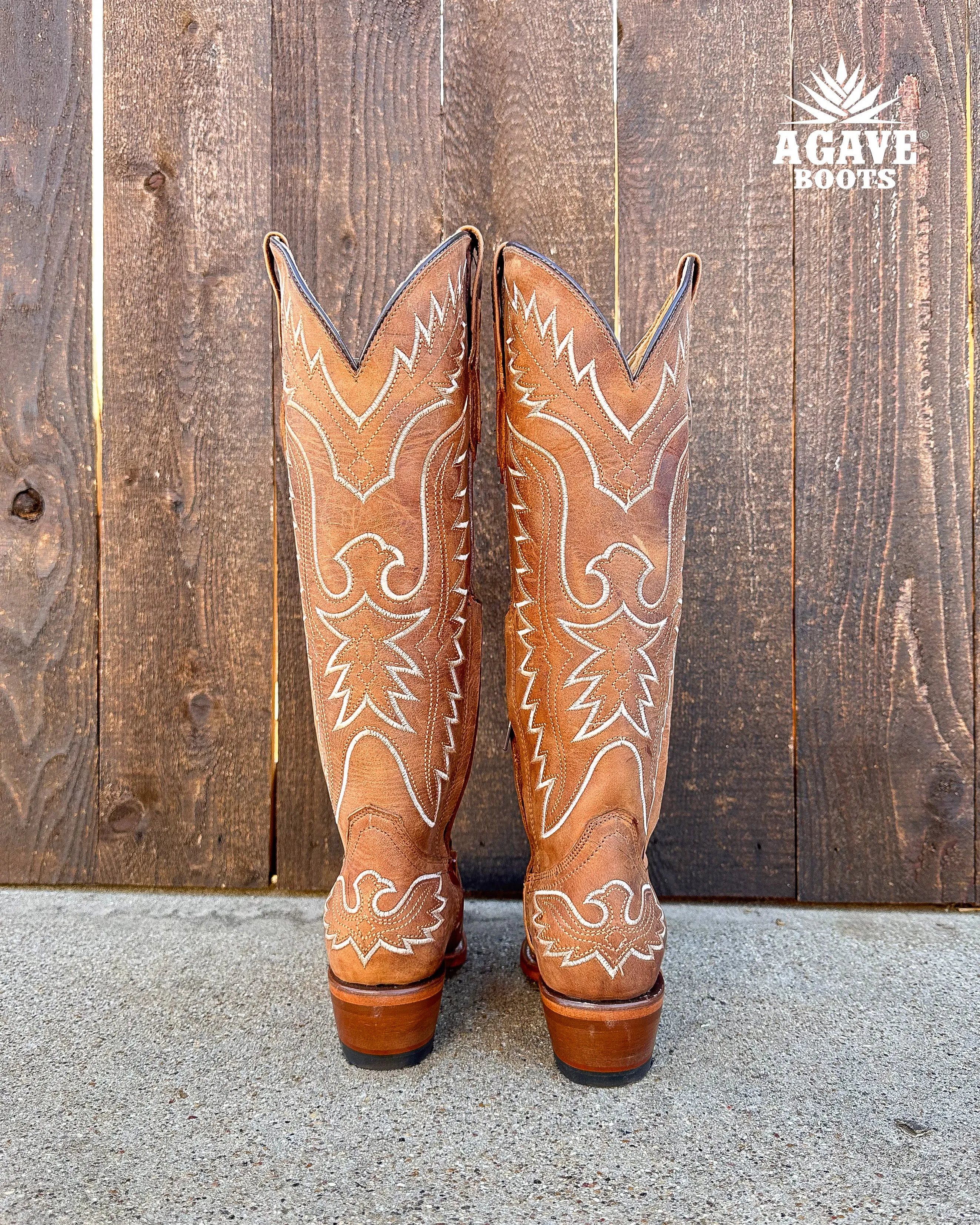 light brown tall women cowboy boots