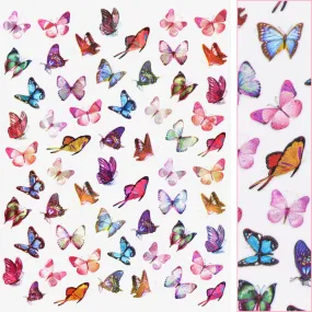 Lilac Holographic Butterfly Nail Art Sticker