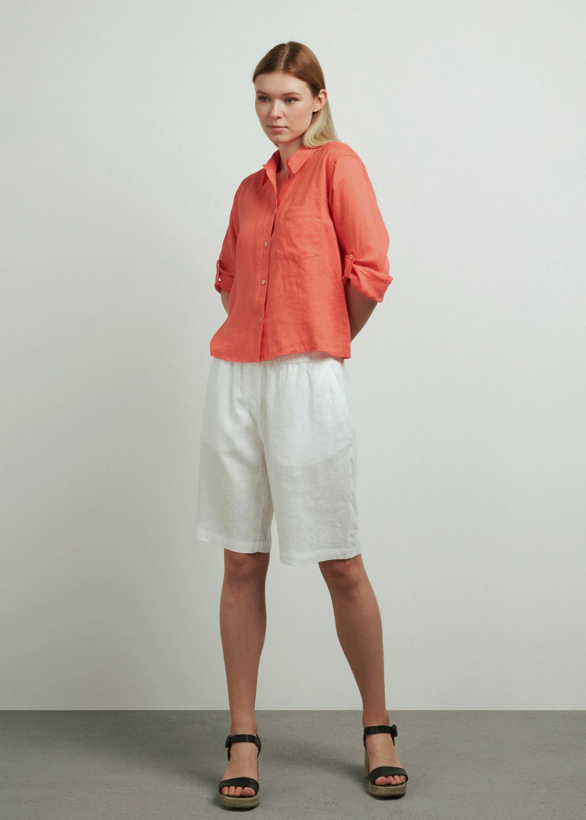 Linen shorts