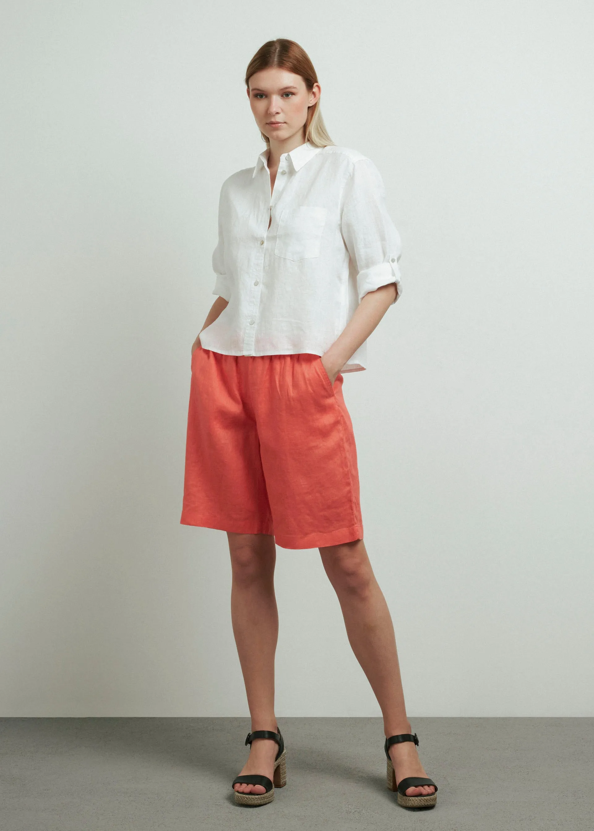 Linen shorts