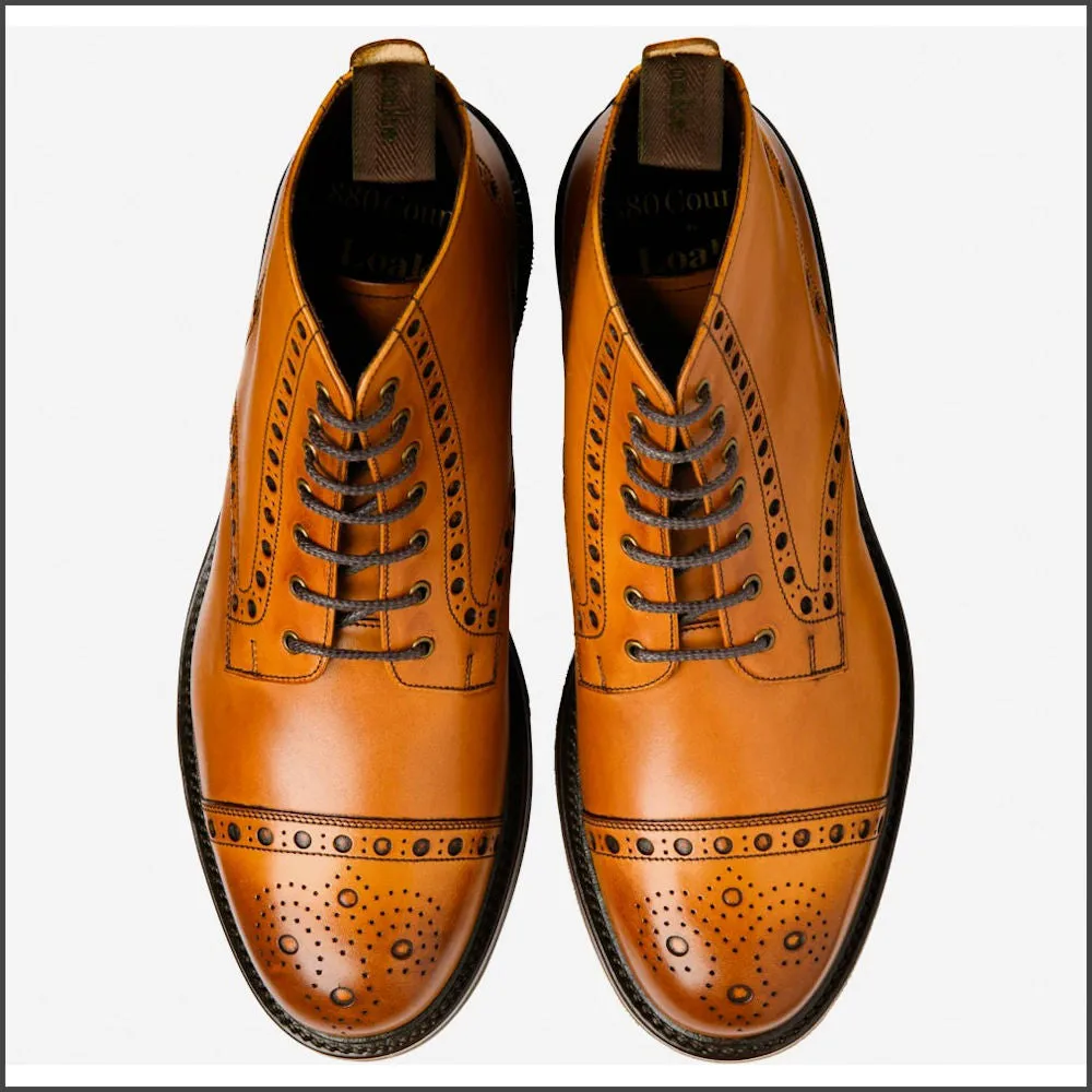 Loake Loxley Tan Calf Leather Boot - Shop Now!