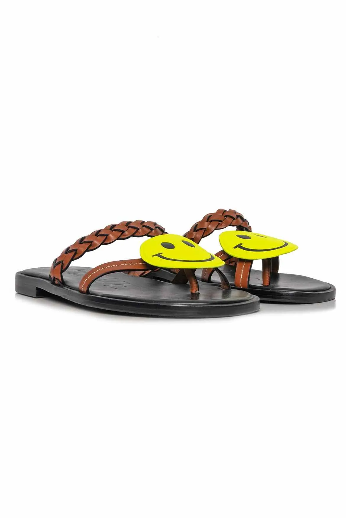 Loewe Smiley Braided Sandals Size 36