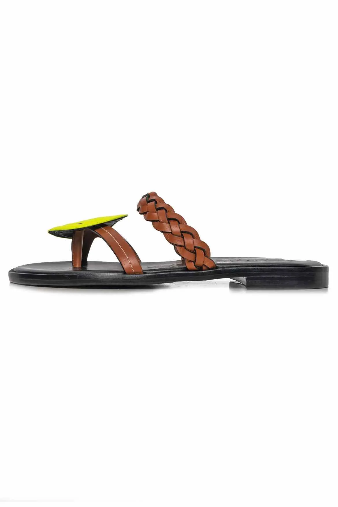 Loewe Smiley Braided Sandals Size 36