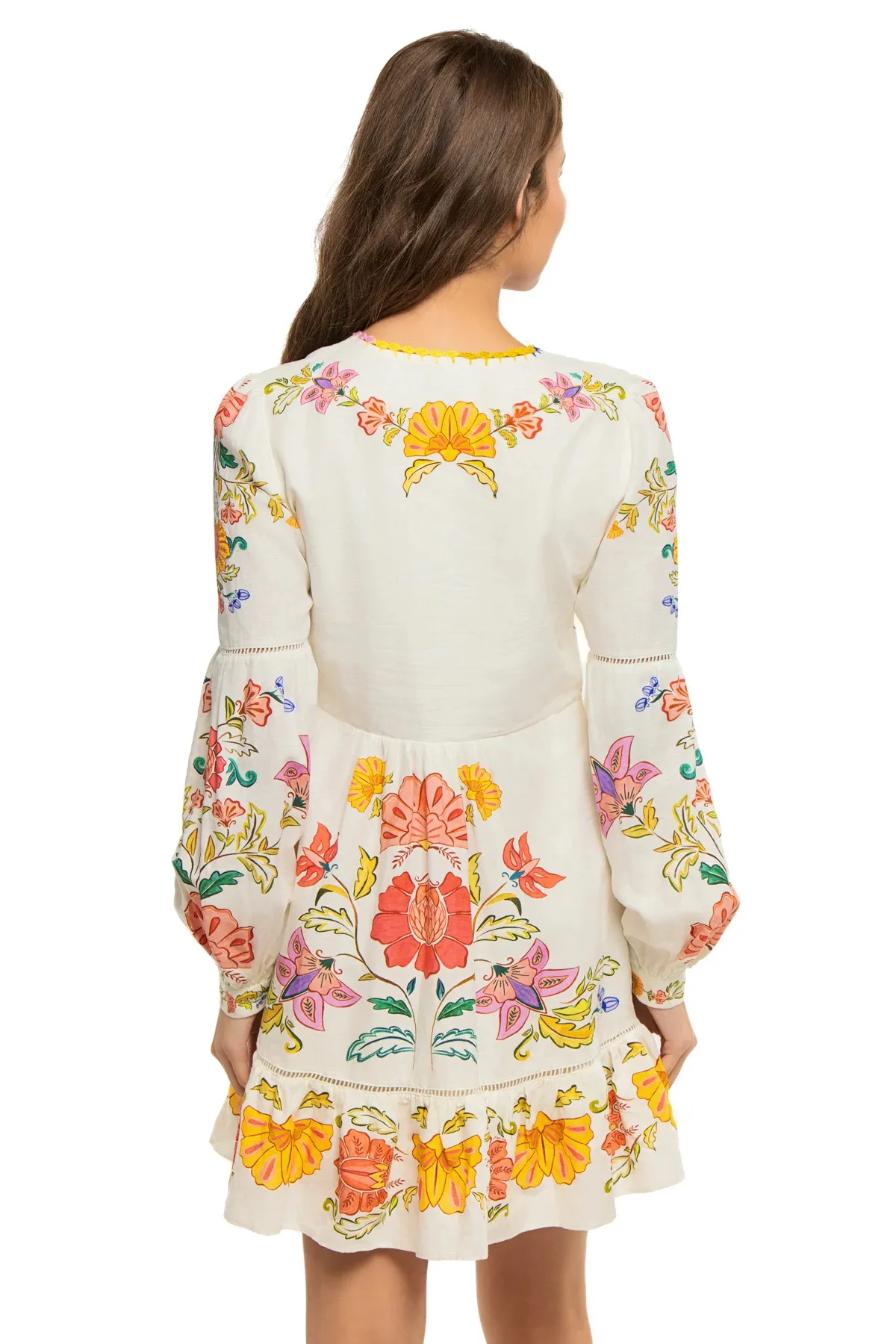 Mini Dress Floral Long Sleeve