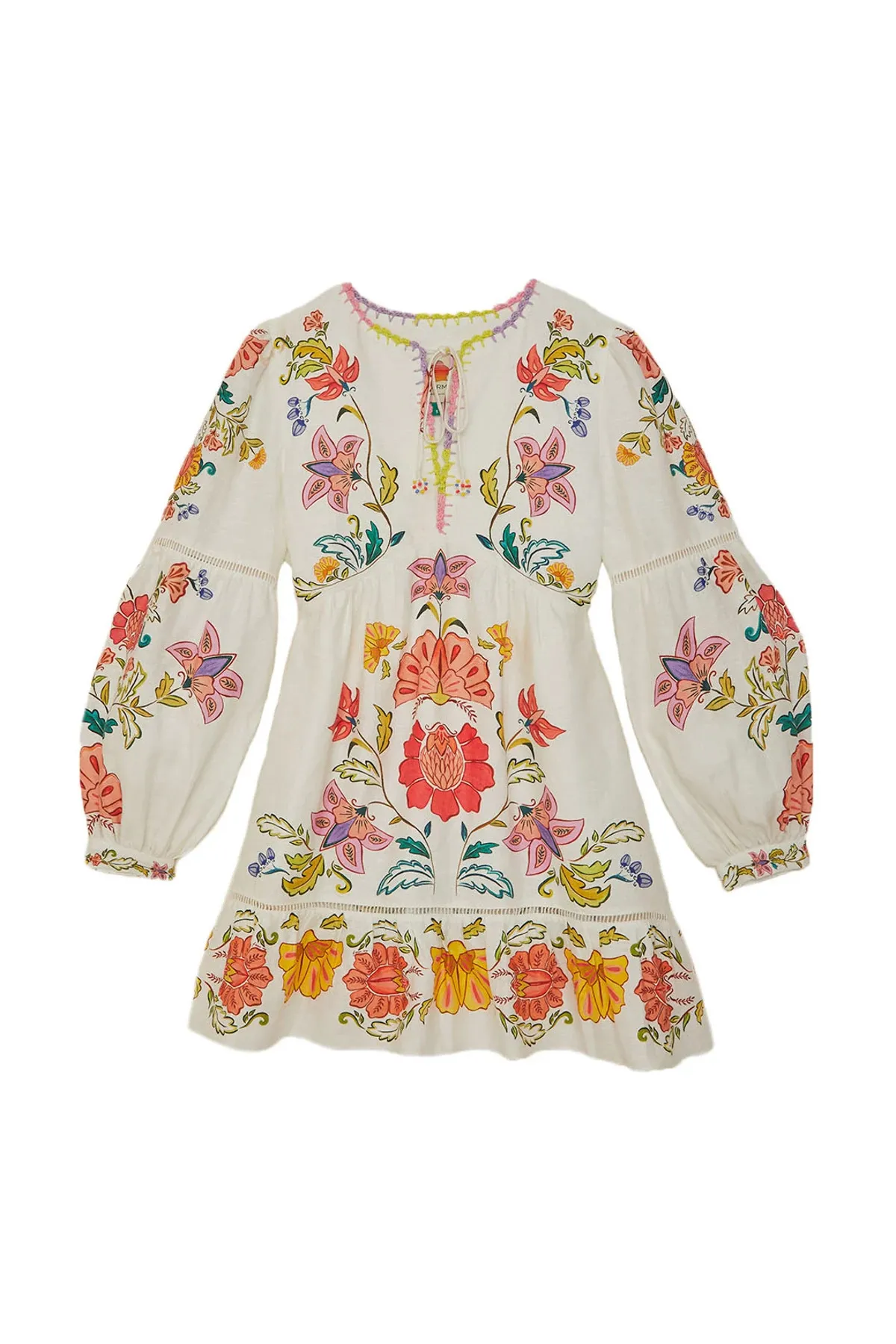 Mini Dress Floral Long Sleeve