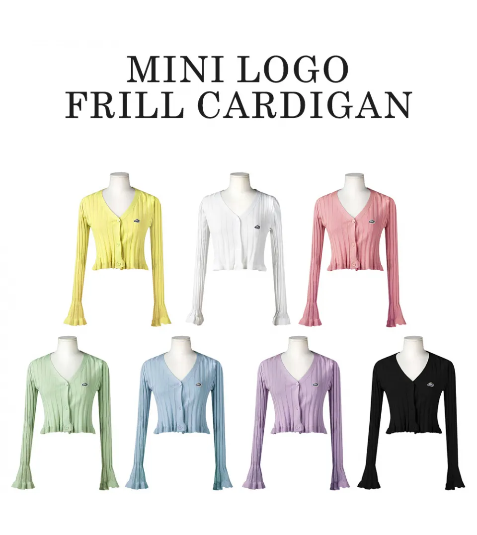 Long Sleeve Plain Logo Cardigans | Casual Street Style AVANDRESS