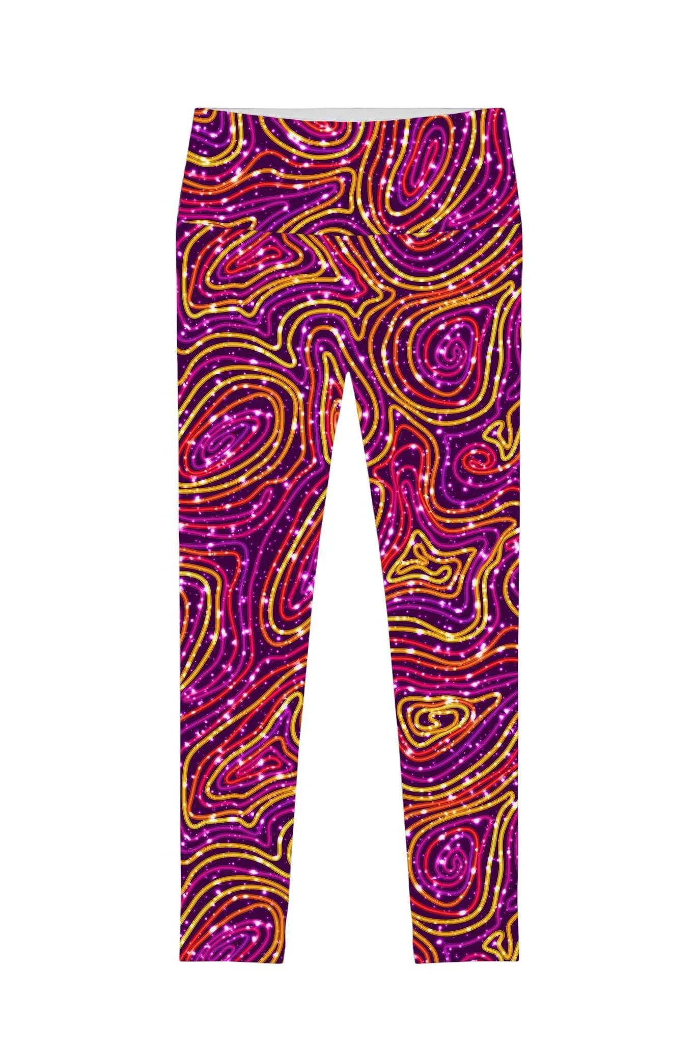 Lucy Printed Performance Leggings for Women in Vibrant Galaxy Design