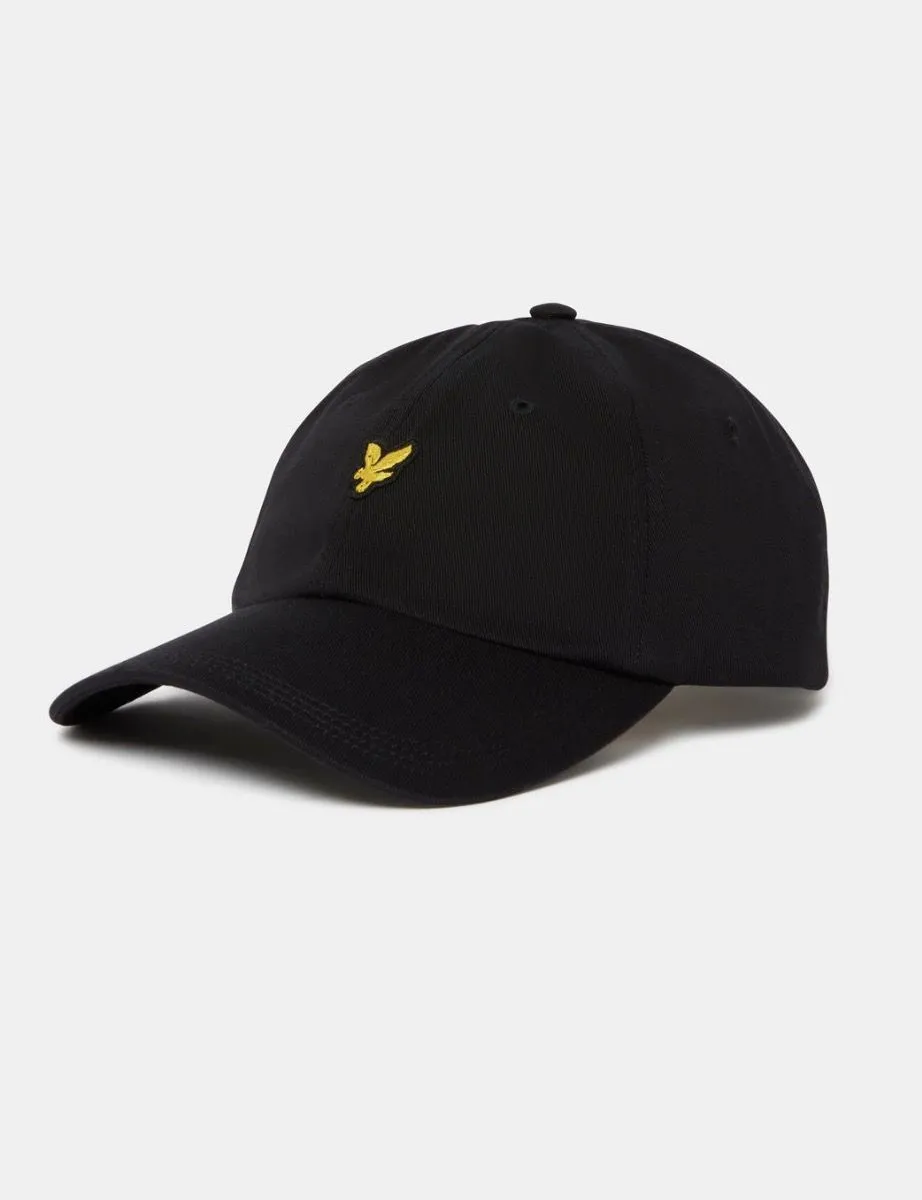 Lyle and Scott Cotton Baseball Cap Jet Black