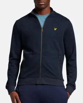 Lyle and Scott Slub Track Jacket Dark Navy