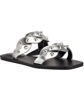 Marc Fisher Women's Metallic Slide Sandals