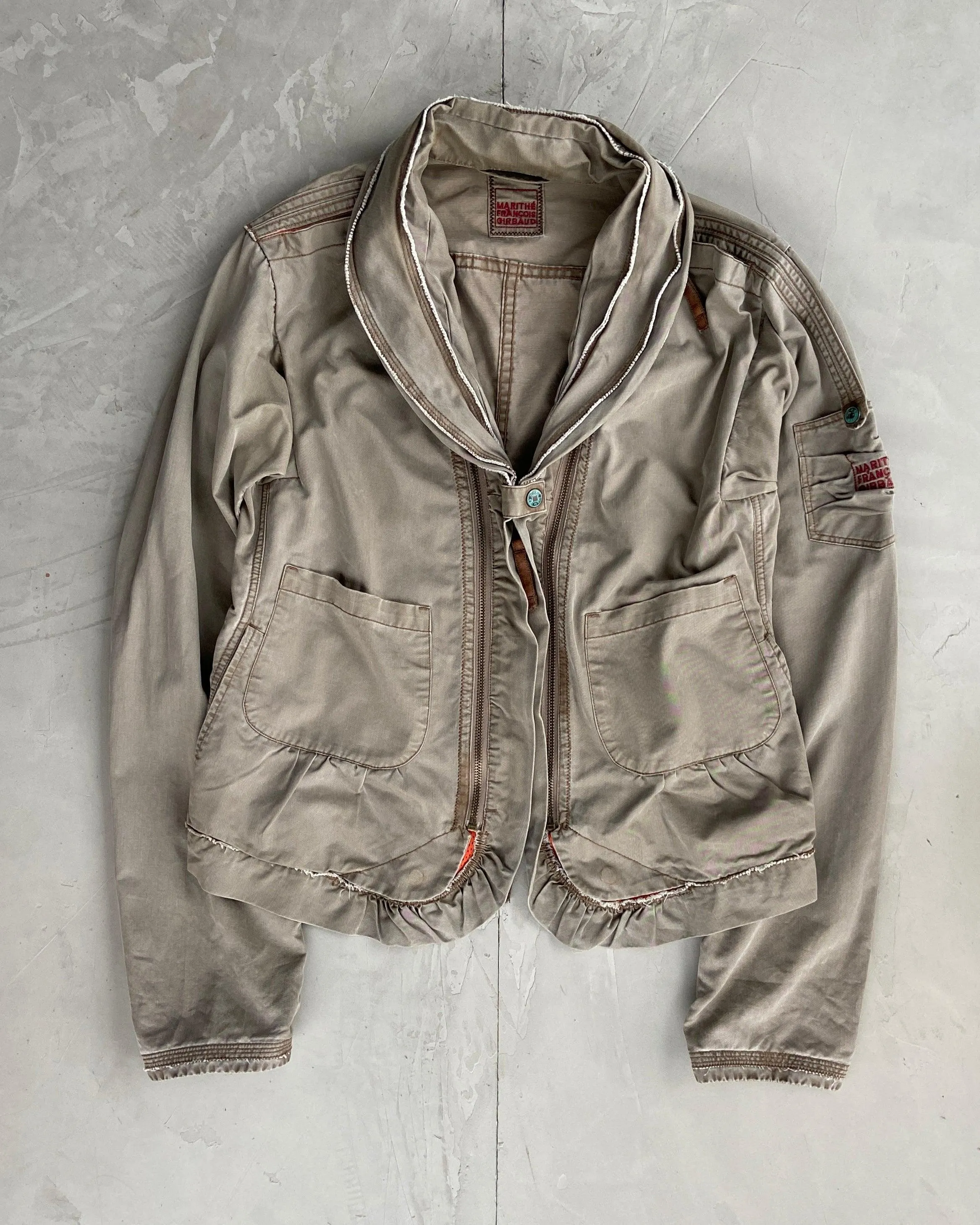 Marithe Francois Girbaud Hidden Pocket Cargo Jacket M