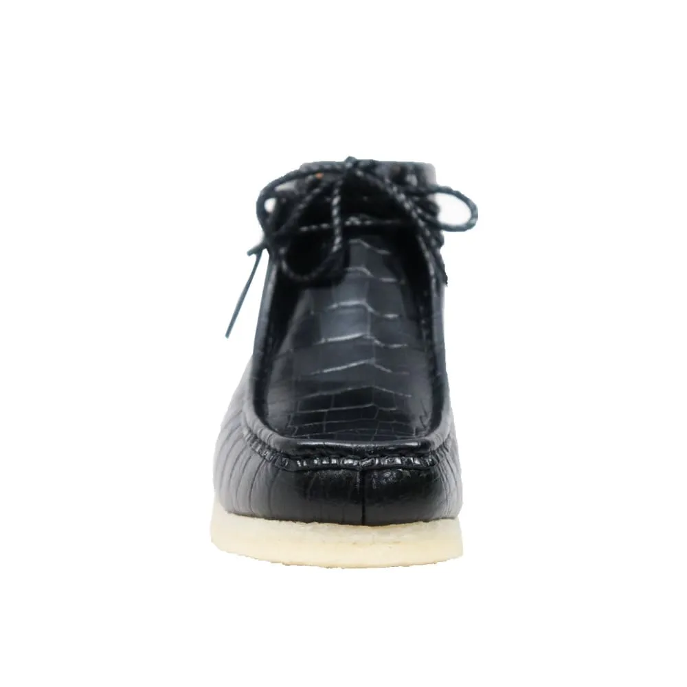 Mens Alligator Leather Ankle Wallabee Boots by British Walkers Gators