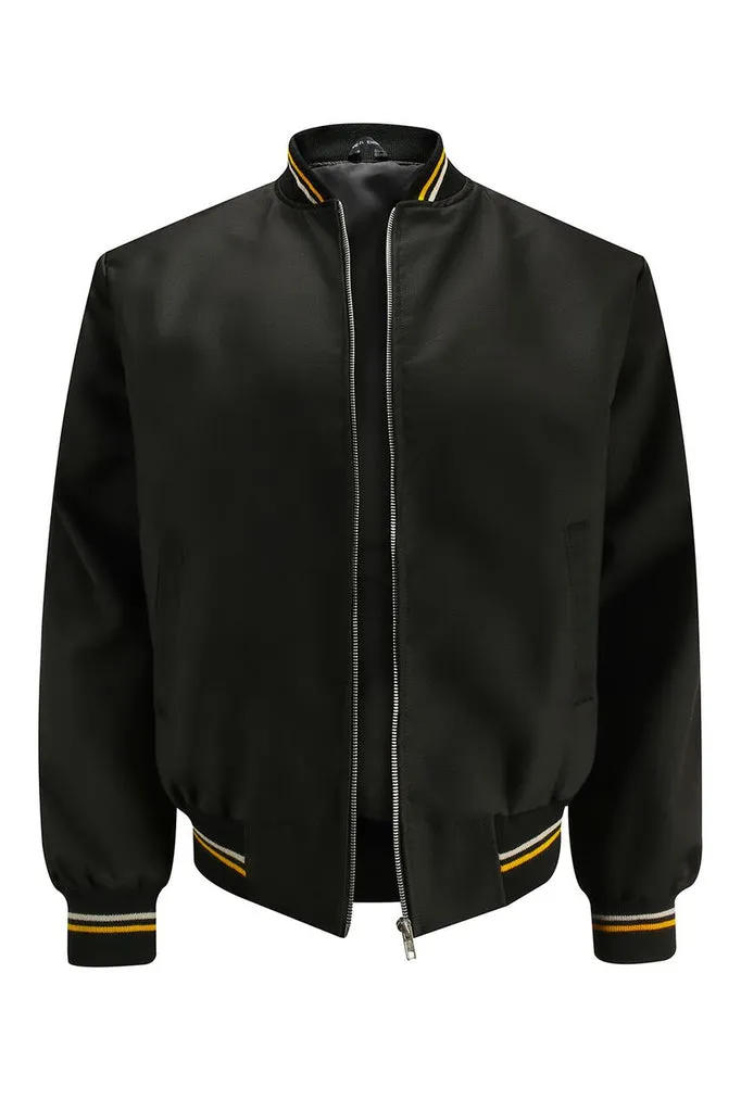 Men's Black Classic Harrington Monkey Jacket