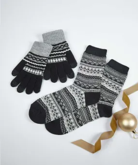 Men's Glove Sock Set Gift Box