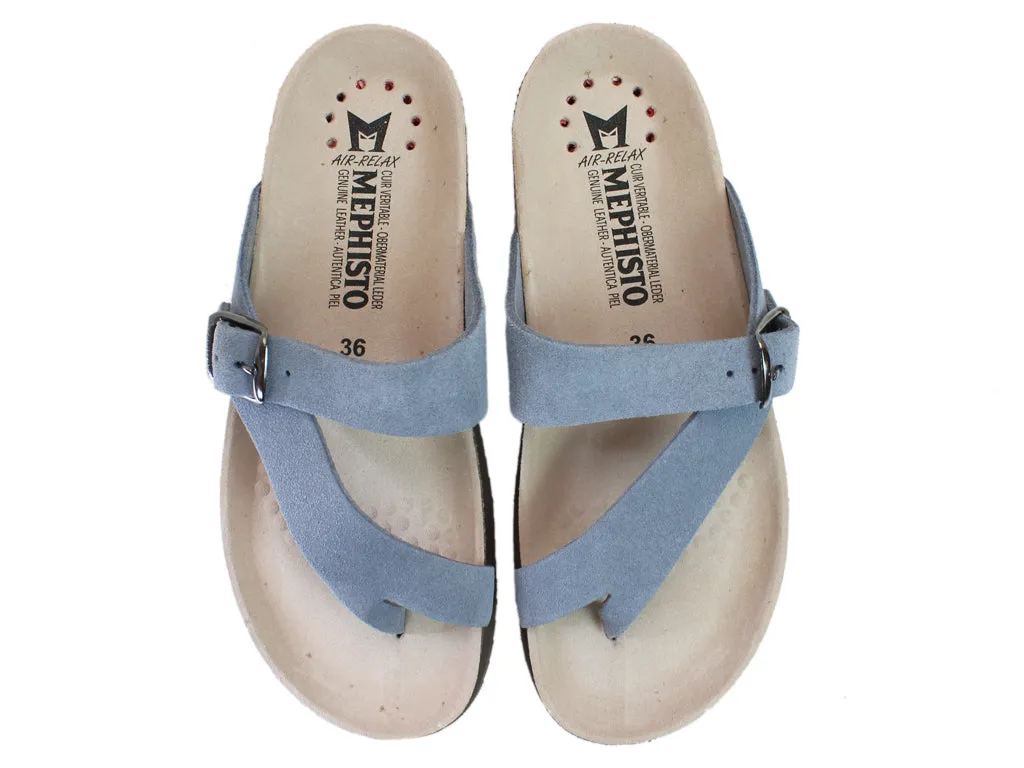 Mephisto Beach Sandals in Helen Sea Blue