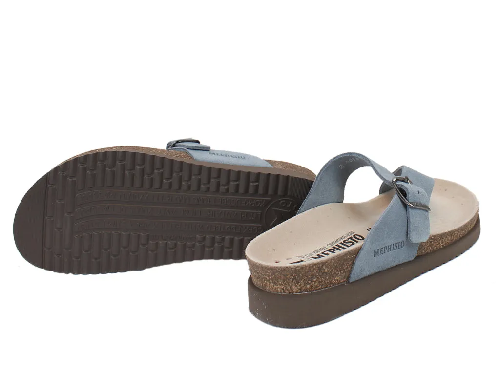 Mephisto Beach Sandals in Helen Sea Blue