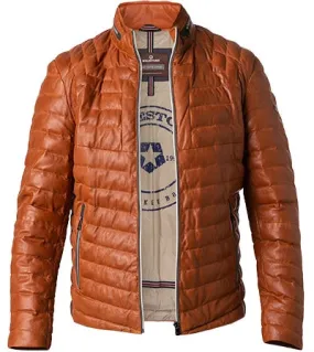 Milestone Men's Cognac Leather Jacket