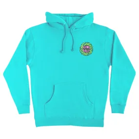 Mint Pullover Hoodie with Puff Balls and Slime Wheels