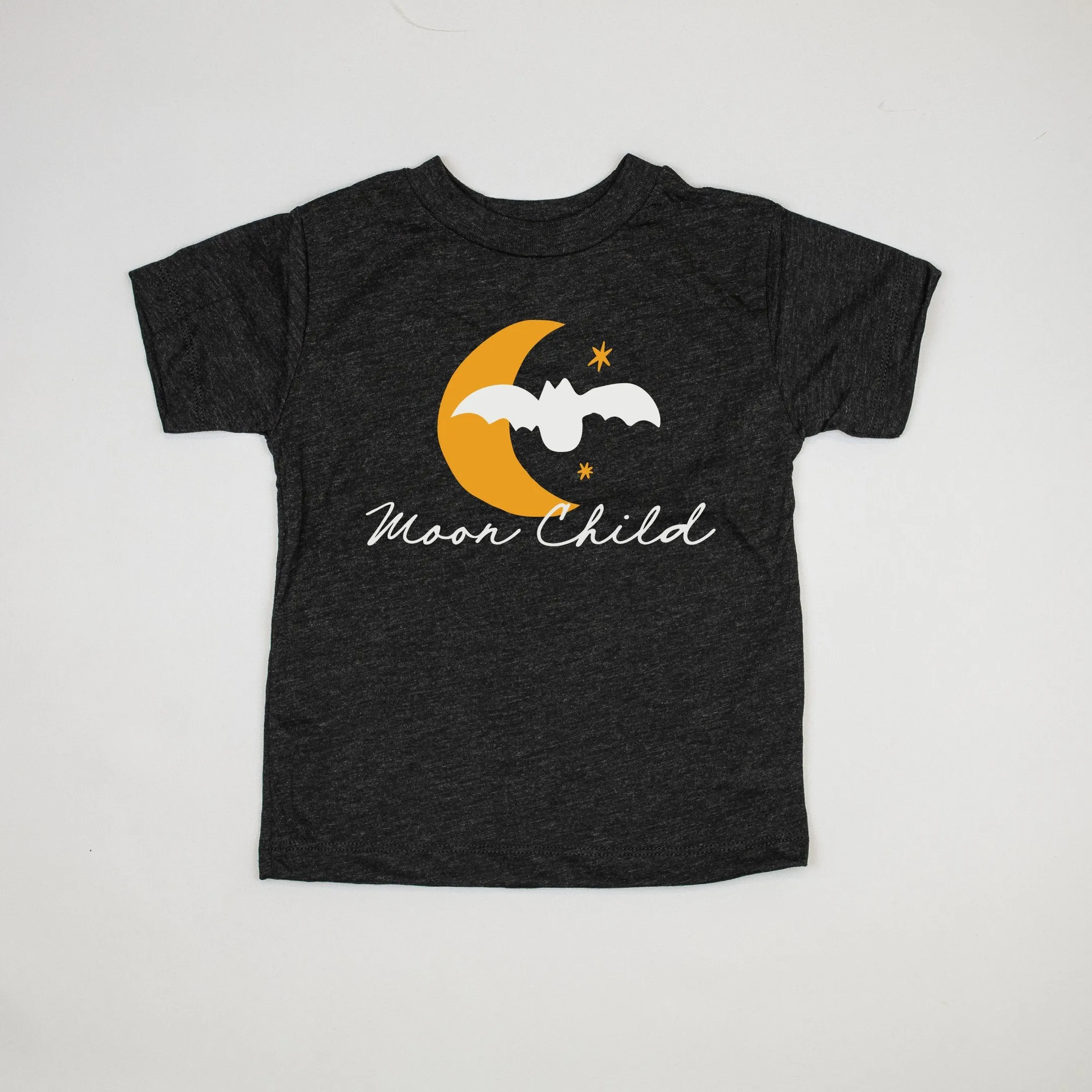 Moon Child Tee | Black Heather Short Sleeve Top