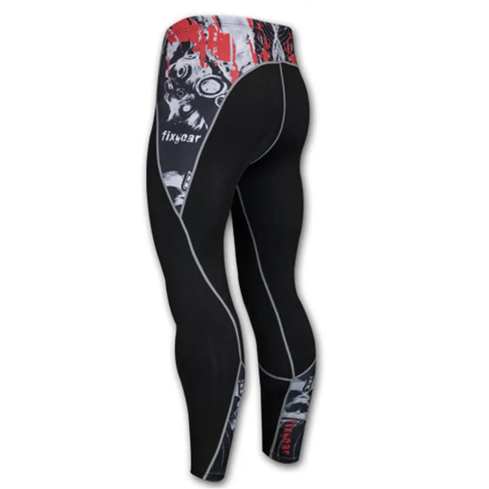 Motor City Madness Black Compression Leggings for Jiu Jitsu, MMA, Grappling, Wrestling.